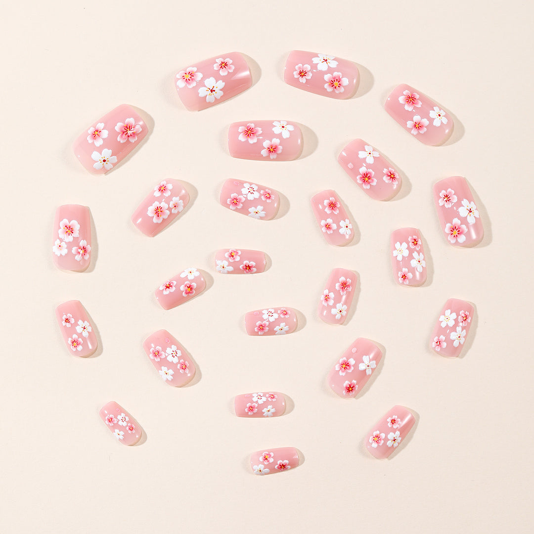 Floral Acrylic Nail Art Extensions Stornfield 1789713374
