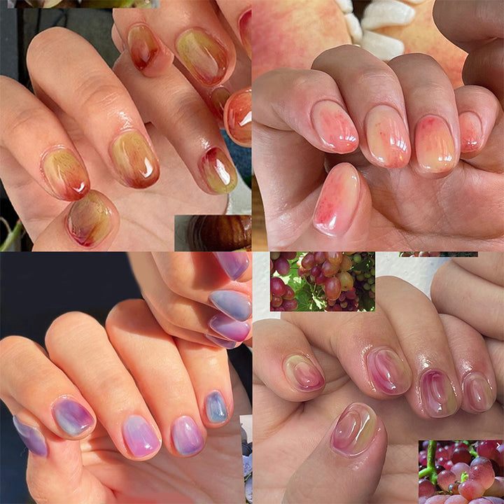 Artistic Matte Press-On Nail Set with Unique Floral Patterns Stornfield