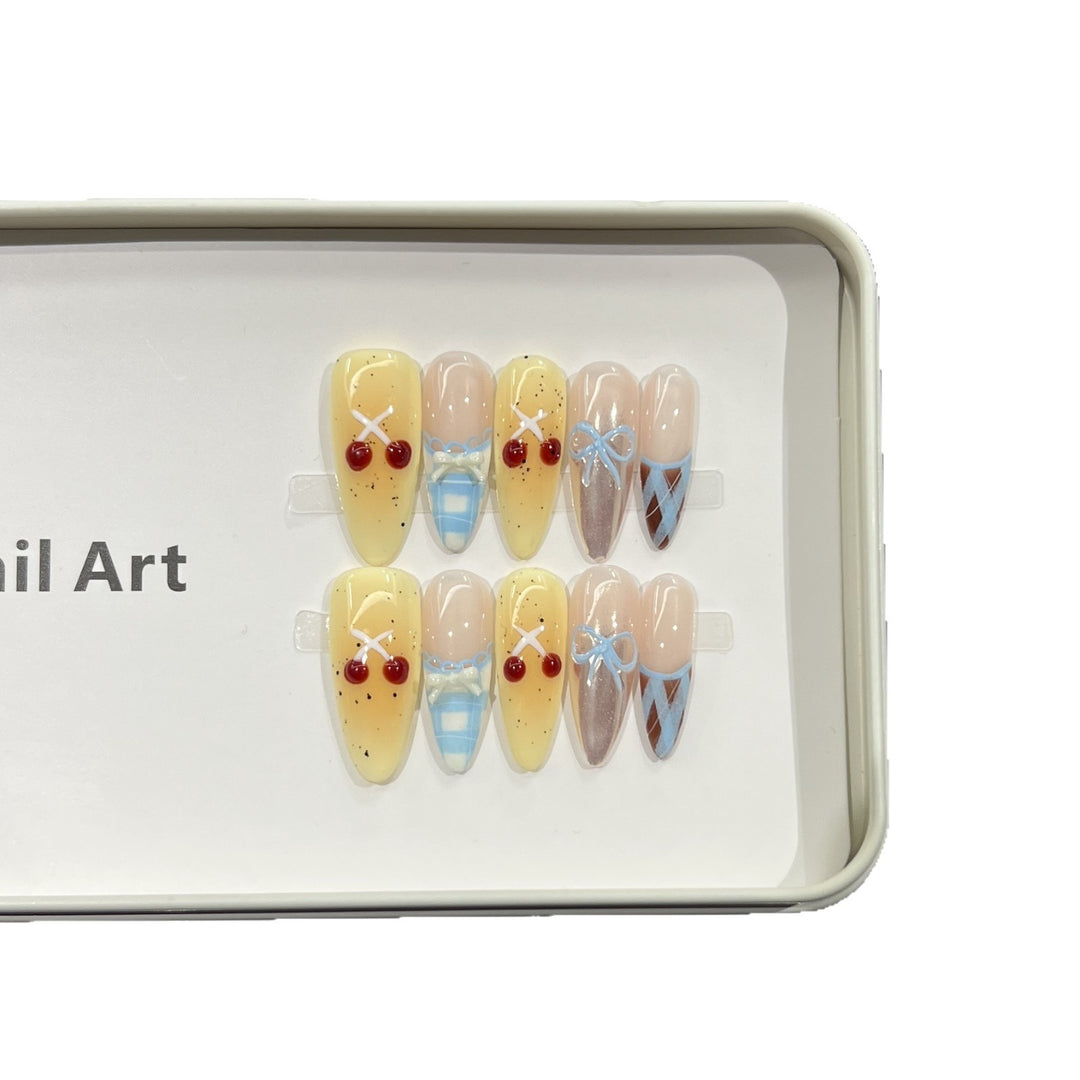 Charming Character-Inspired Press-On Nail Art Set Stornfield