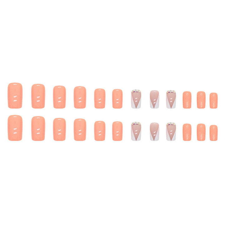 Elegant Crystal-Studded Press-On Nail Tips Stornfield