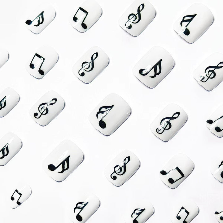 Artificial nails with music motif Stornfield