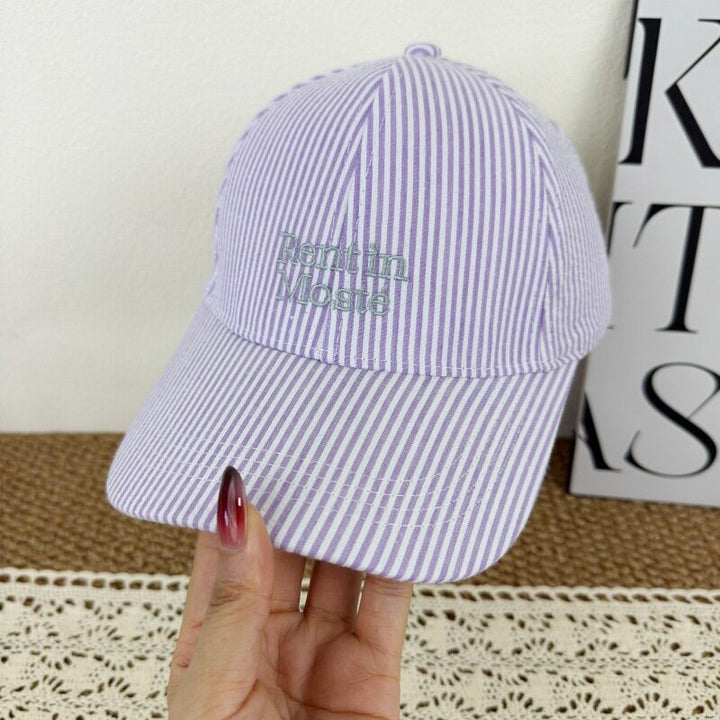 Women's Striped Embroidered Baseball Cap Stornfield