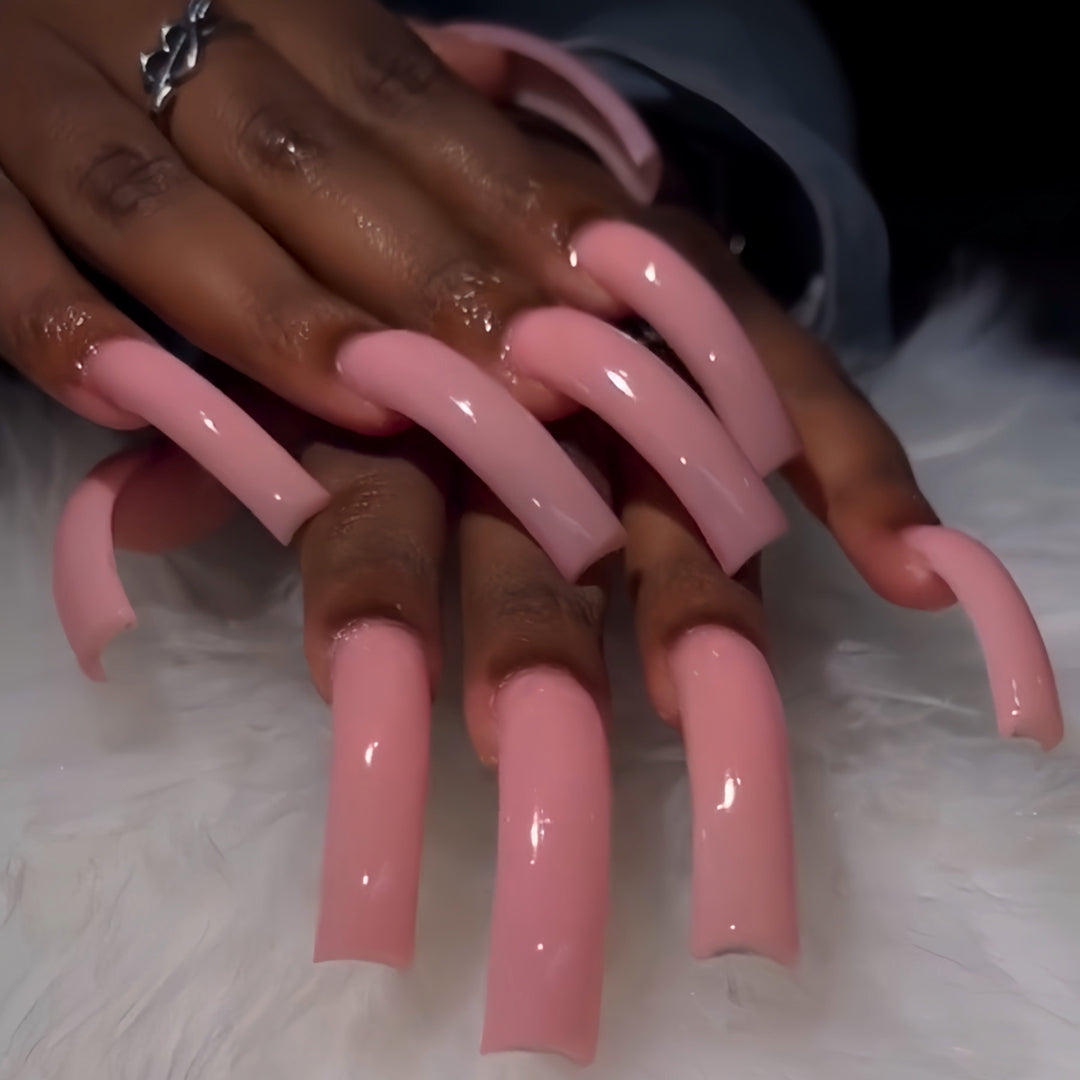 Glossy Long-Length Press-On Nail Set Stornfield