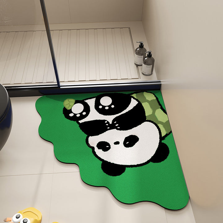 Cute Cartoon Animal-Themed Bath Mat