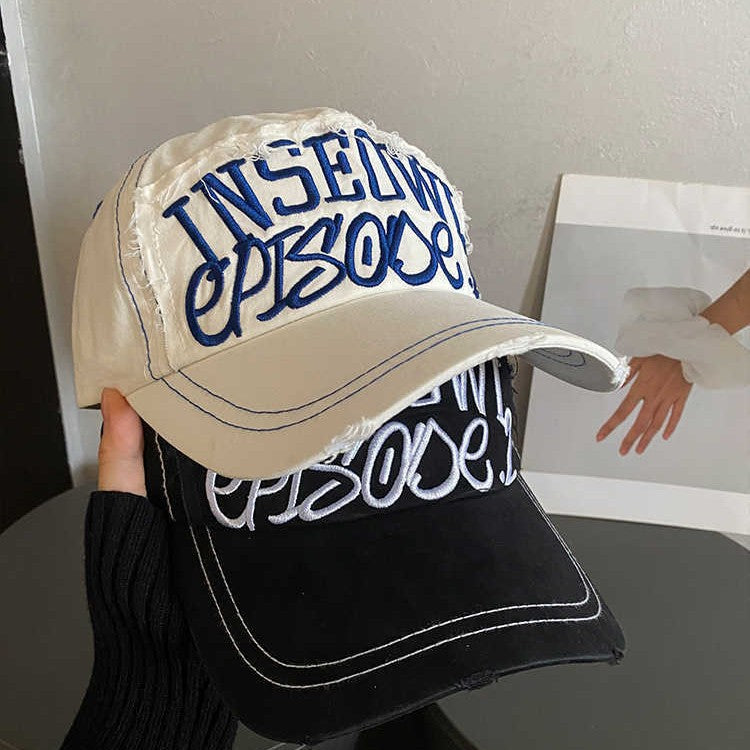 Women's Distressed Artistic Embroidered Cap Stornfield