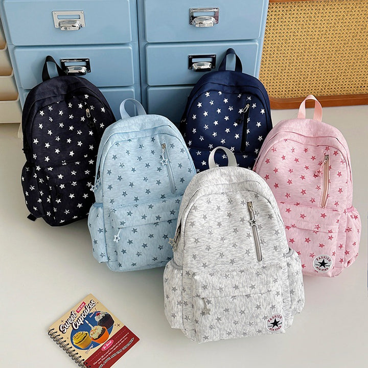 Star-Embellished Casual Backpack Stornfield