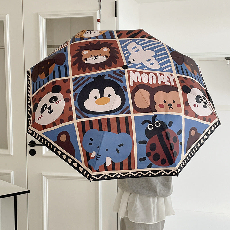 Women's Automatic Umbrella with Creative Pattern Stornfield