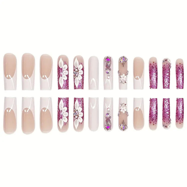 Glamorous Decorative Acrylic Press-On Nails Stornfield