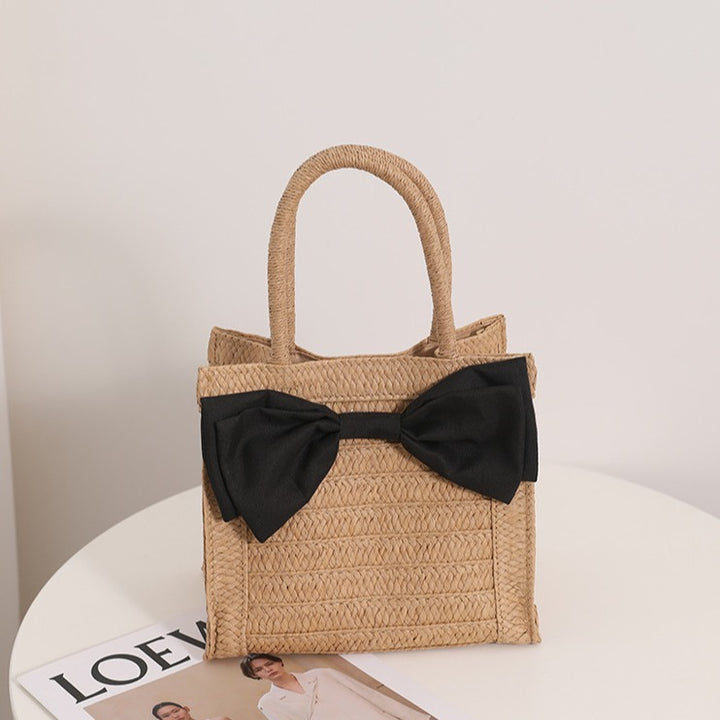 Elegant Bast handbag with bow detail Stornfield
