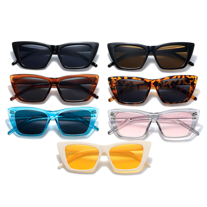Women's trendy oversized sunglasses with innovative transparent frame Stornfield
