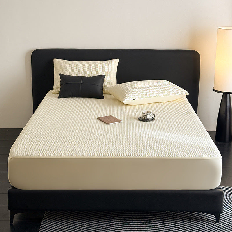 Cooling Quilted Breathable Mattress Topper with Fitted Skirt