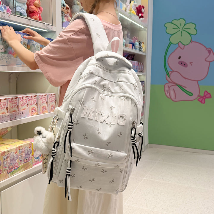 Floral Appliqué Stylish Backpack Stornfield