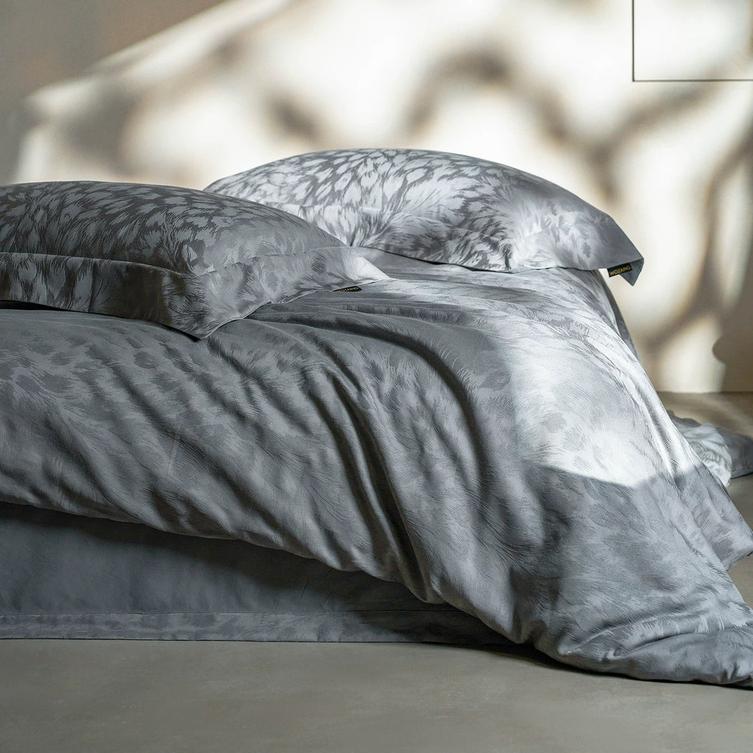 Luxury Jacquard Satin Duvet Cover Set