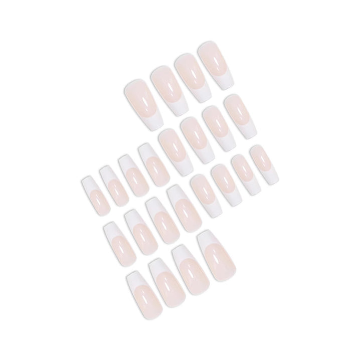Elegant French Tip Nail Art Extensions Stornfield