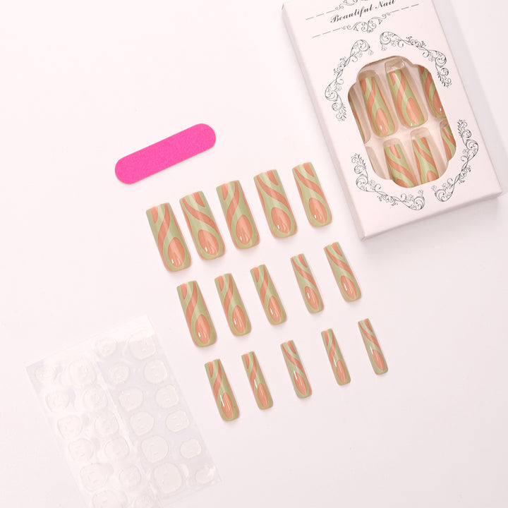 Creative Abstract Art Press-On Nail Tips Stornfield
