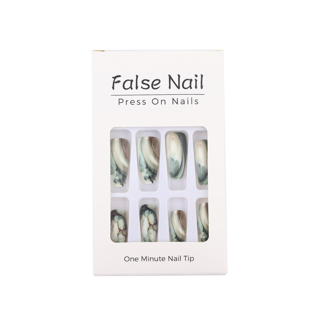 Artificial Nail Art Nails in elegant marble design Stornfield