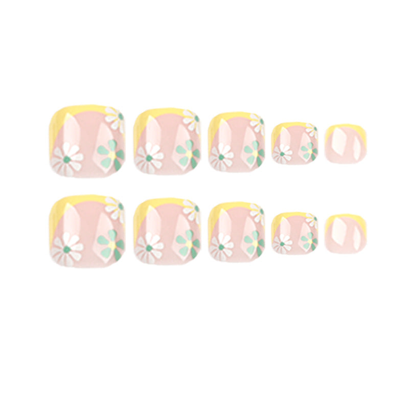 Creative toenail art with colorful flower accents Stornfield