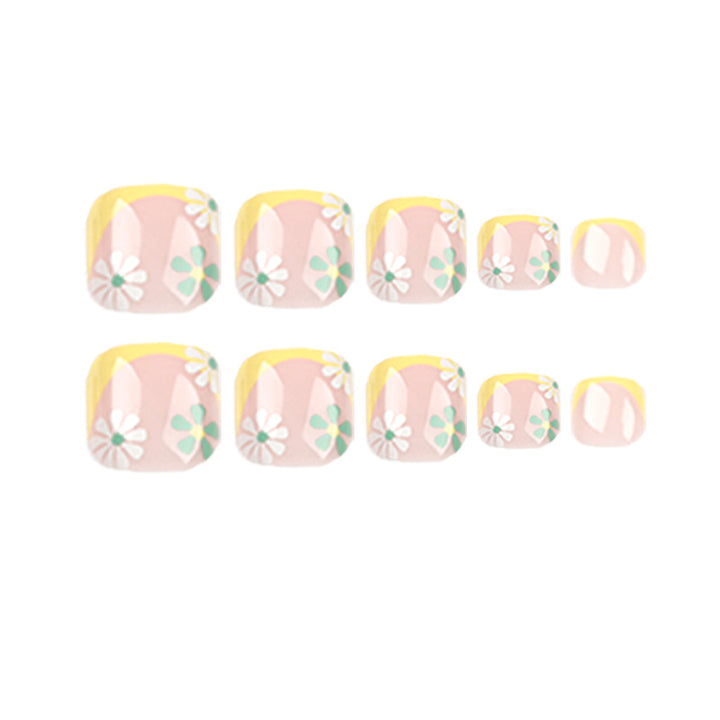 Creative toenail art with colorful flower accents Stornfield