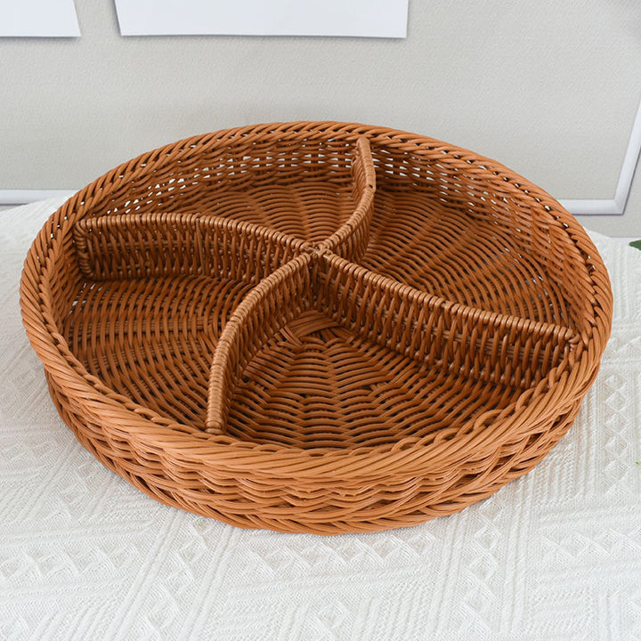 Artisan Woven Round Storage Tray Stornfield