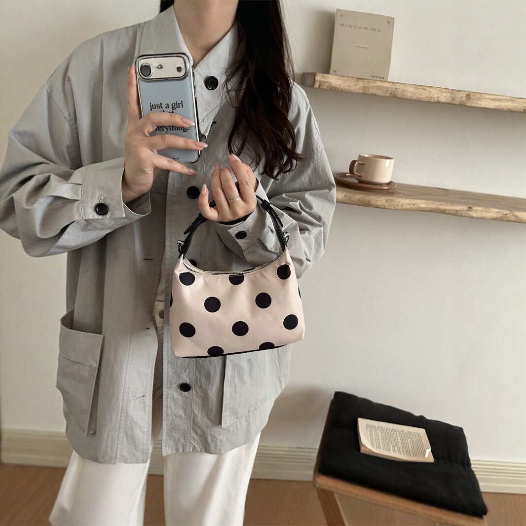 Polka Dot Mini Shoulder Handbag