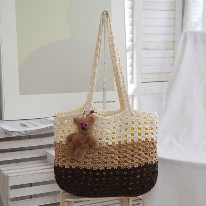 Handmade straw bag with cute tag Stornfield
