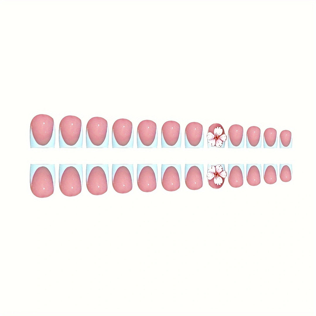 Artistic Floral Design Press-On Nails Stornfield