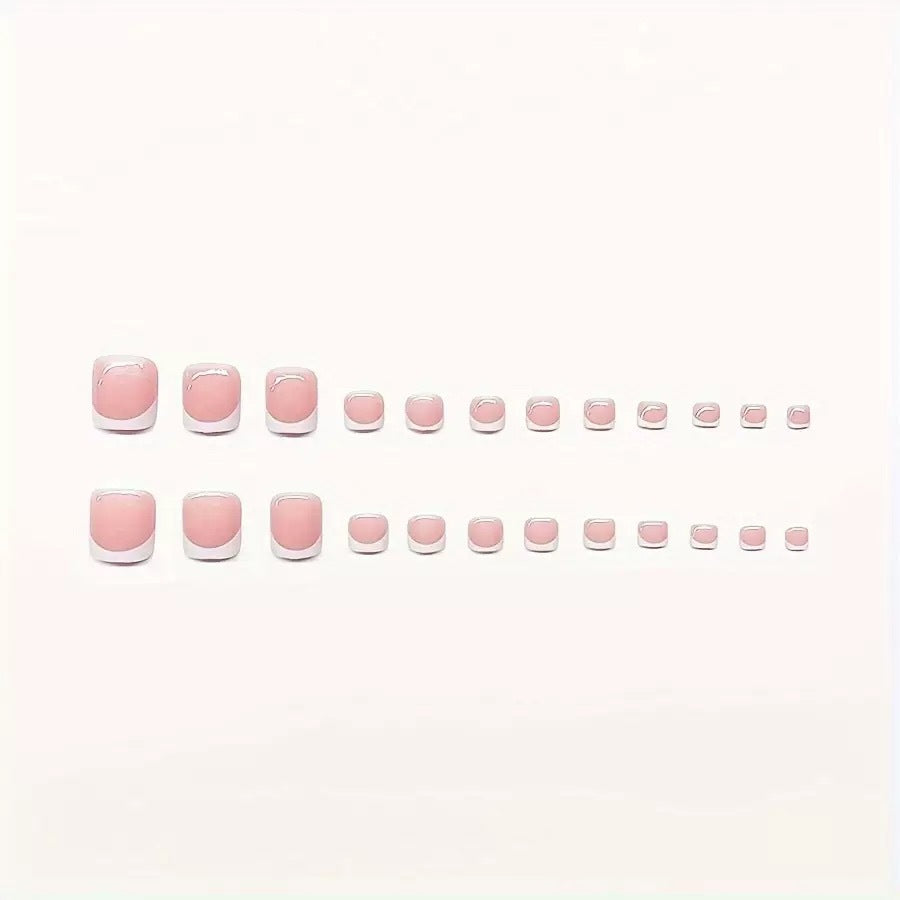 Stylish French Tip Nail Enhancements Stornfield