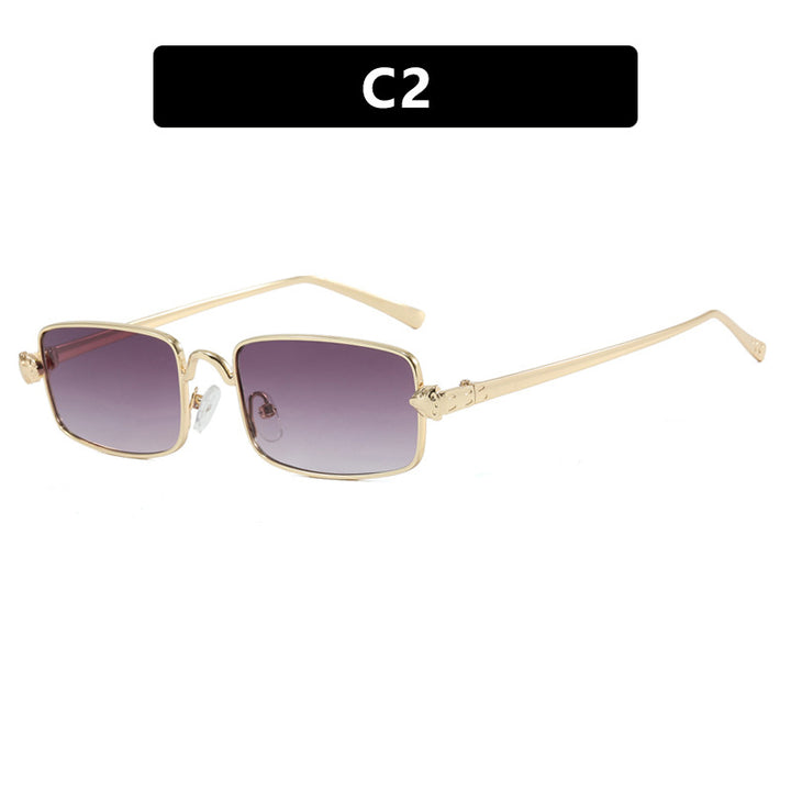 Ladies elegant square sunglasses with luxurious metal frame and UV protection Stornfield