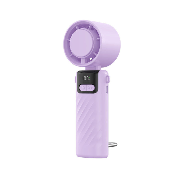 Unisex Digital Display Rechargeable Handheld Cooling Fan Stornfield