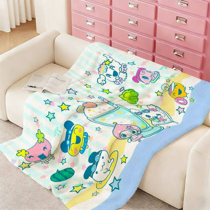 Cartoon-Themed Cozy Blanket