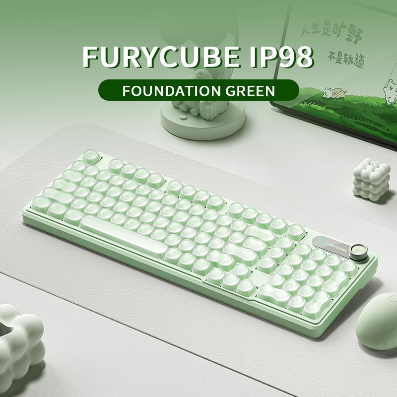 Retro Round-Key Mechanical Keyboard Stornfield