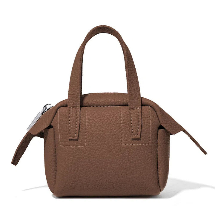 Compact Textured Handheld Satchel Stornfield