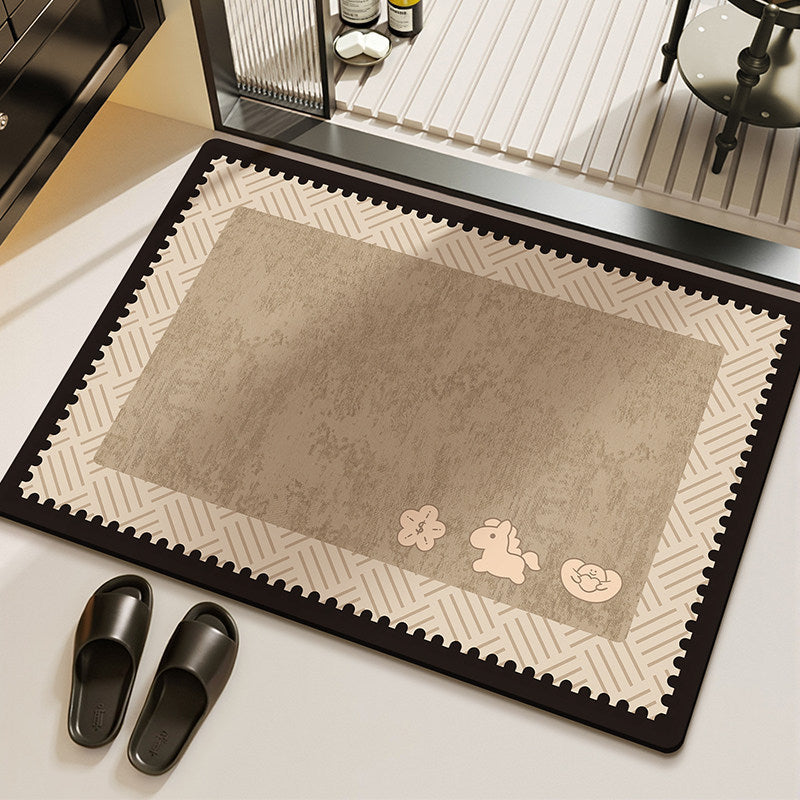 Cozy Pet-Themed Area Mat