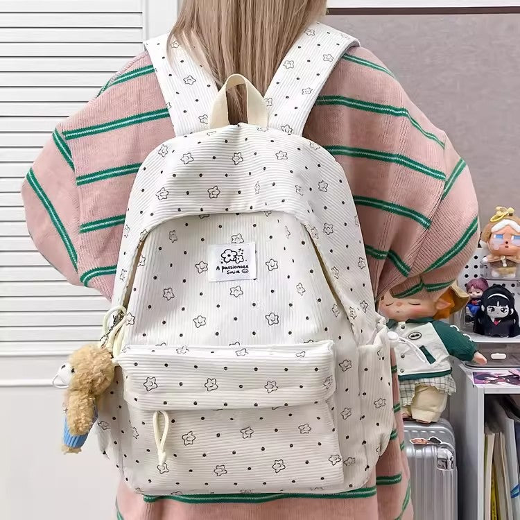 Playful Floral Print Backpack