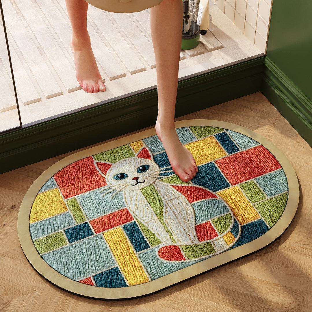 Textured Reversible Bath Rug