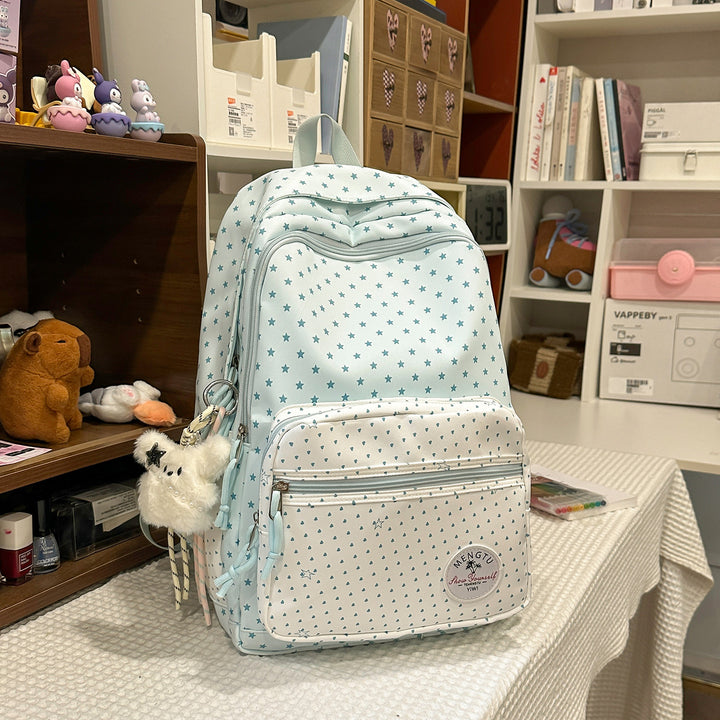 Whimsical Star-Patterned School Backpack Stornfield