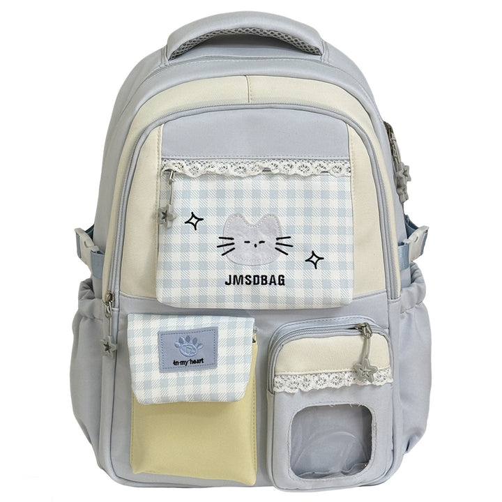 Playful Patterned Cat Design School Backpack Stornfield