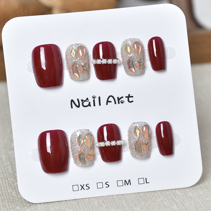 Artistic Glittery Nail Design Stornfield