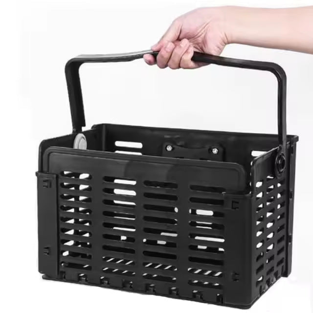removable vented front bicycle cargo basket with universal handlebar mount Stornfield