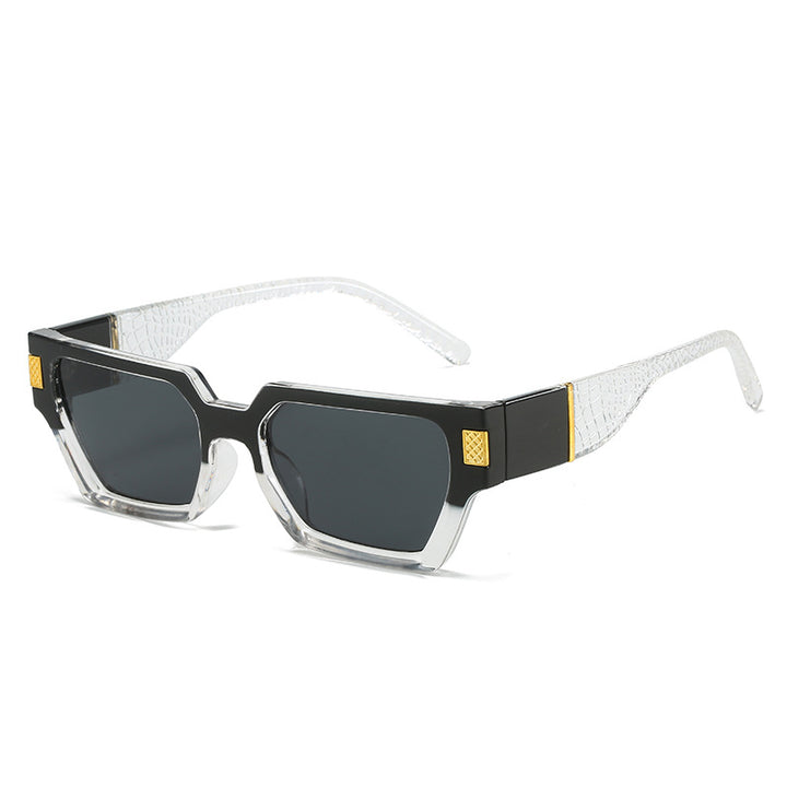 Ladies fashionable sunglasses with unique geometric frame and luxurious details Stornfield