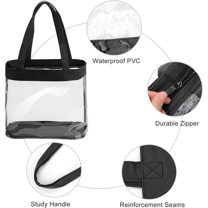 Transparent Shopping Bag in Modern Design Stornfield