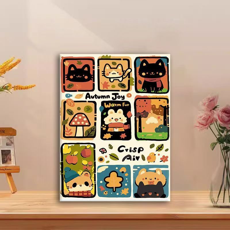 Playful Cat Comic Canvas Art Stornfield