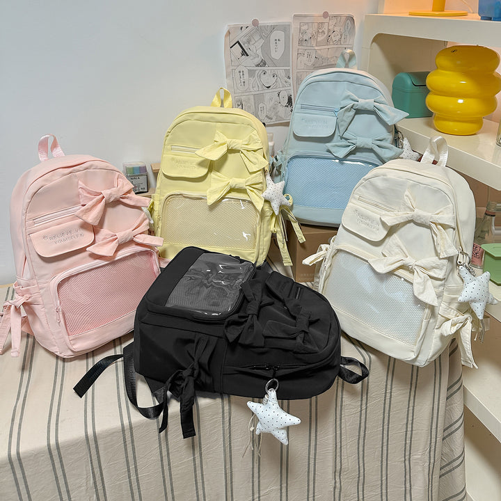 Stylish Bow-Embellished Backpack Stornfield 1791205748
