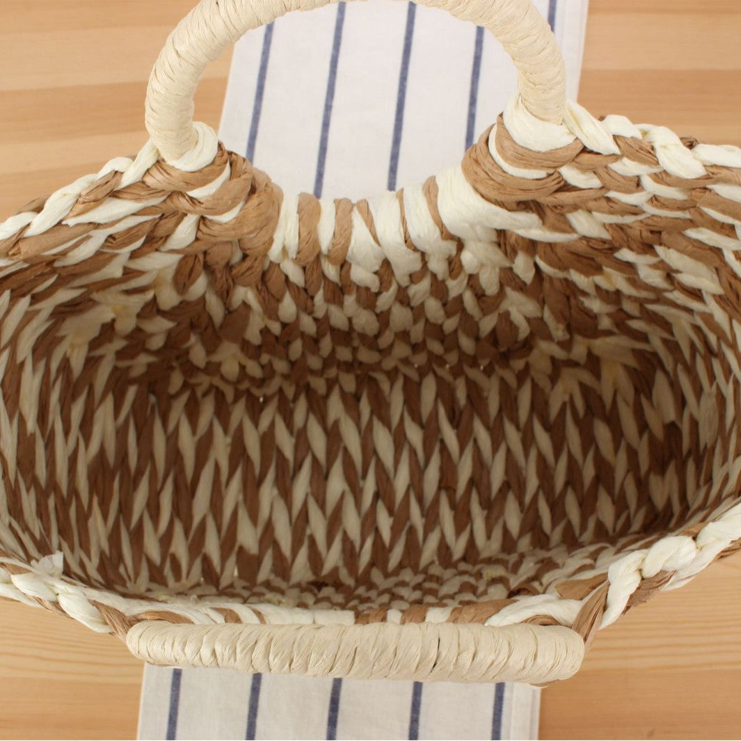 Wicker bag in modern design with artistic weaving Stornfield