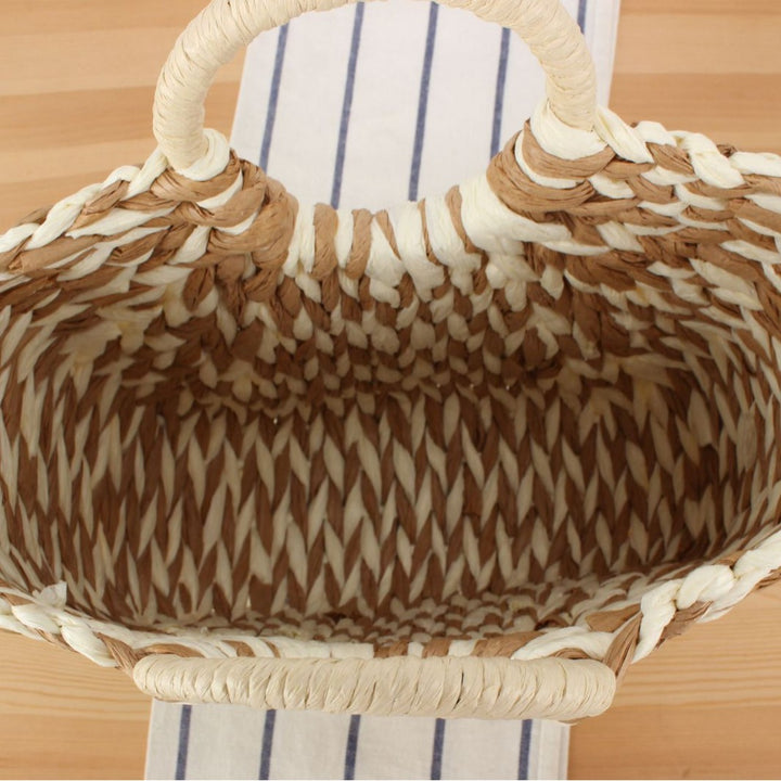 Wicker bag in modern design with artistic weaving Stornfield