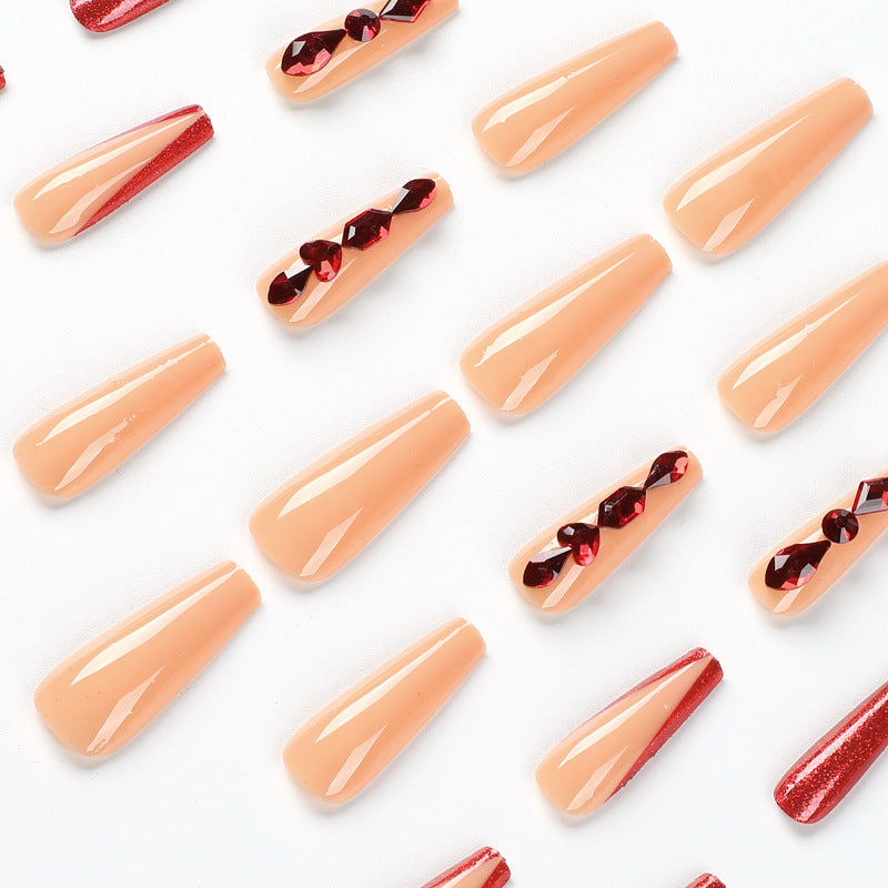 Artfully designed nail extensions with sparkling accents Stornfield