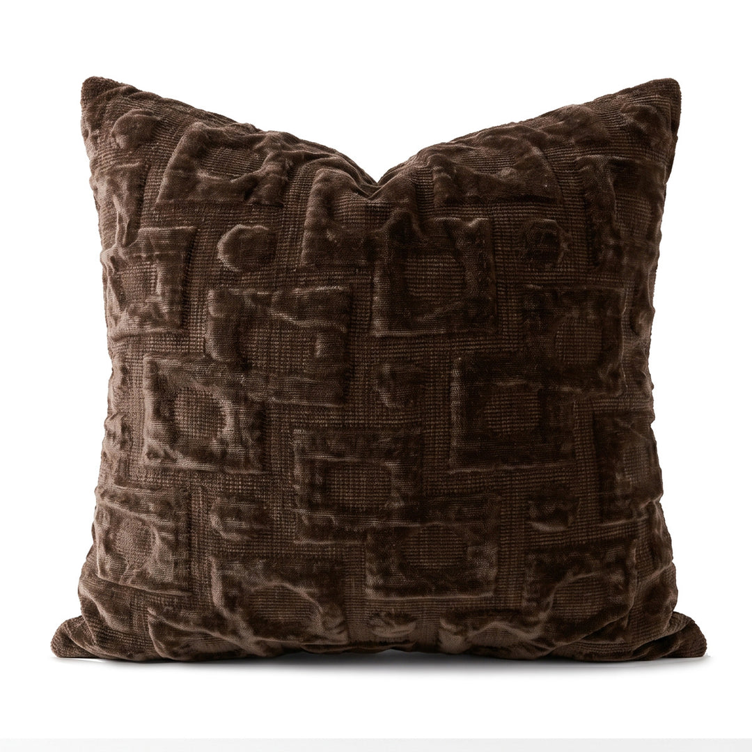Luxurious velvet decorative pillow