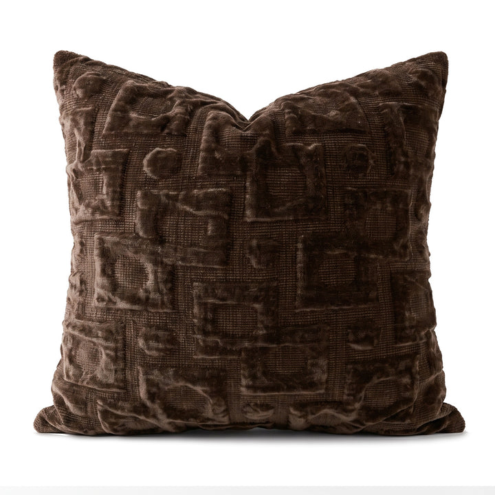 Luxurious velvet decorative pillow