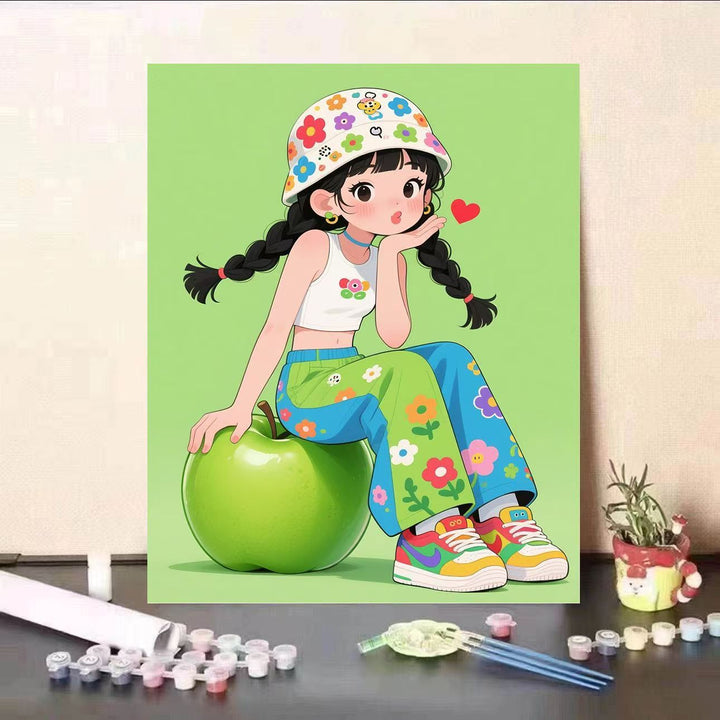 Playful Character Canvas Art Print Stornfield