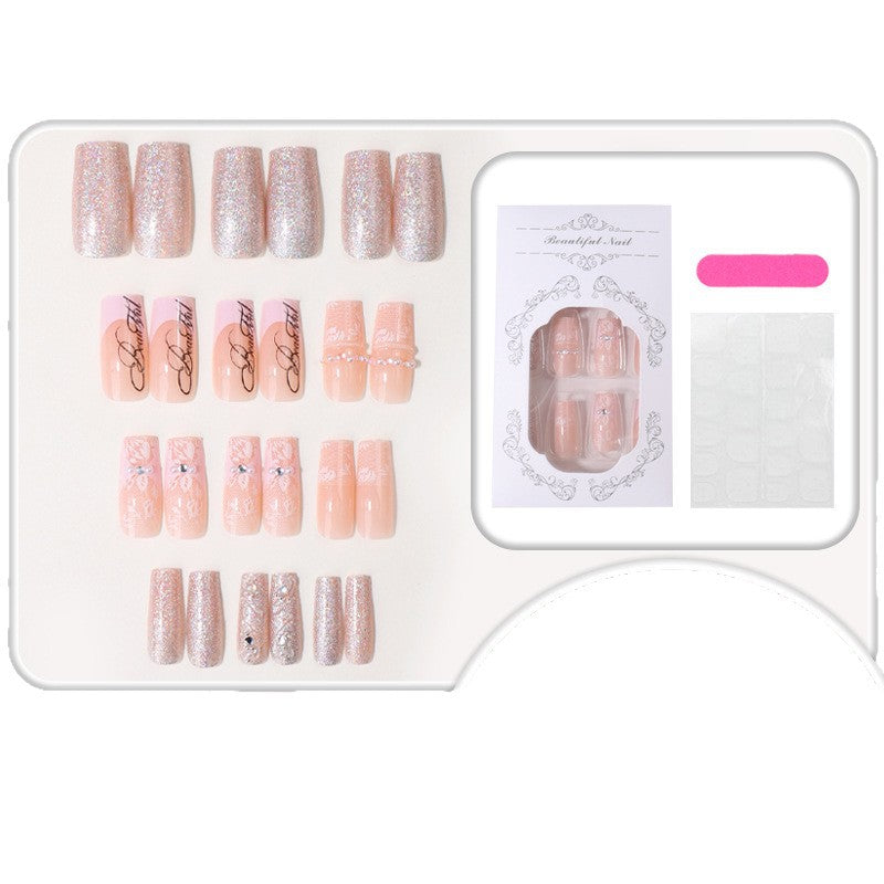 Shimmering Elegant Press-On Nail Tips Stornfield